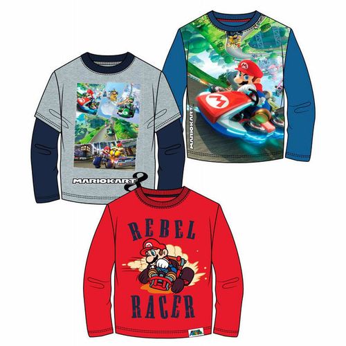 Camiseta manga larga  Super Mario ROJO 9 años