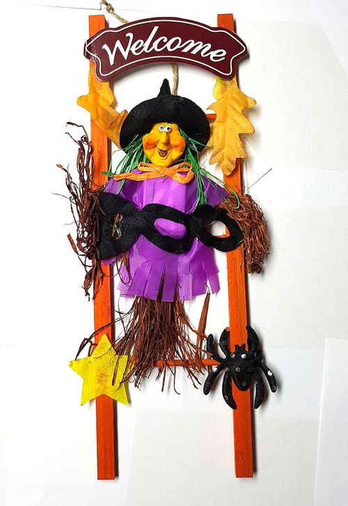 Figura decoracin Halloween Bruja 25 cm