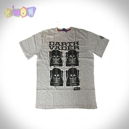 MADNESS Camiseta Manga Corta Star Wars Gris Talla L