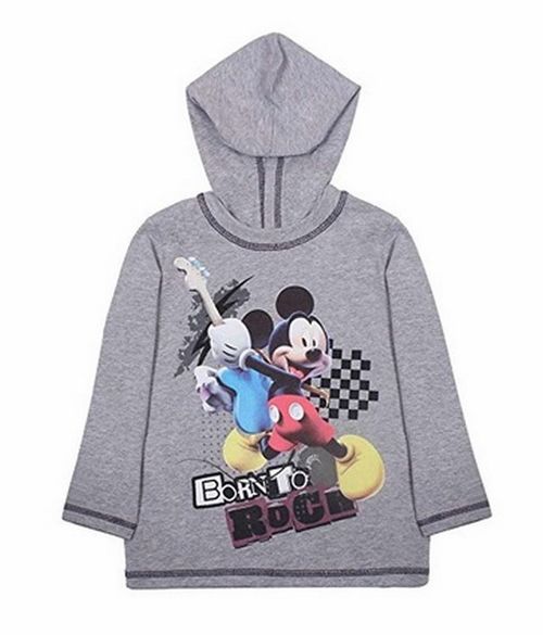 Camiseta manga larga de Mickey Talla 8 aos gris