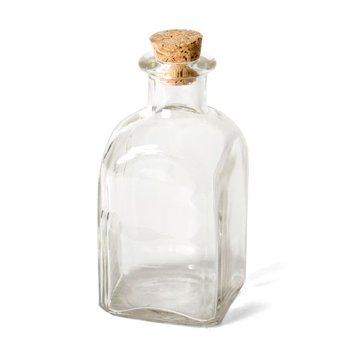 Botella frasco de vidrio 240ml con tapón de corcho