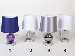 Lámpara mesa bola cristal 29 cm