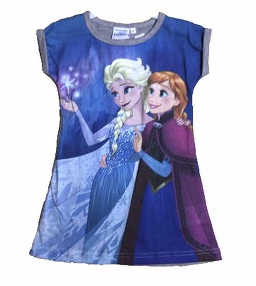 Vestido de Frozen gris y azul  3 años