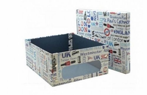 Caja guardatodo plegable "Londres" 43 x 34 x 17 cm