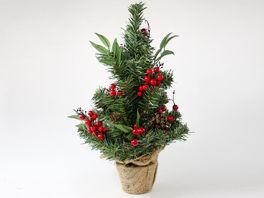 Árbol de Navidad con muérdago 46 cm