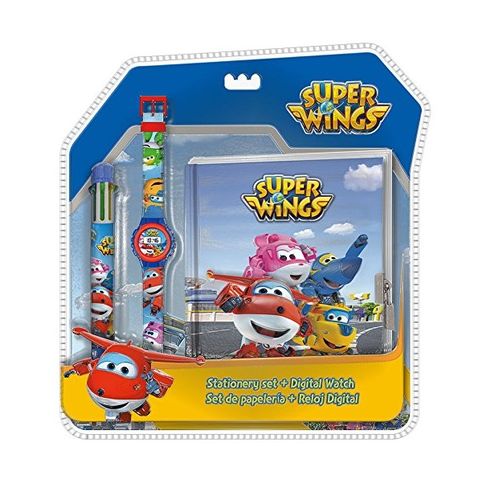 Set diario bolgrafo y reloj digital Super Wings