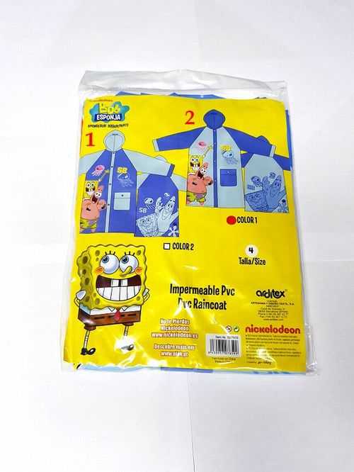 Chubasquero de Bob Esponja Modelo 1 6 aos