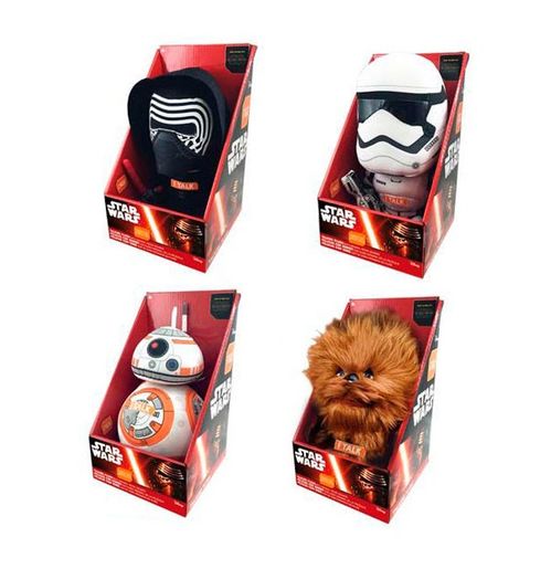 Peluche con sonido Star Wars Kylo Rhen 14 x 23.5 x 24 cm