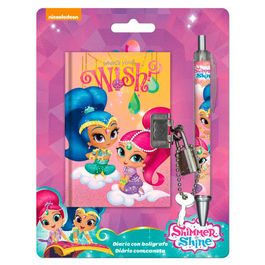 Diario candado y bolígrado Shimmer and Shine