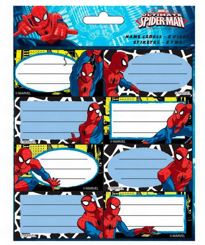 nombre Spiderman Marvel - Tienda online