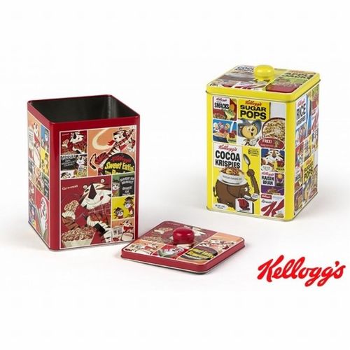 Caja metálica de Kellog´s AMARILLO