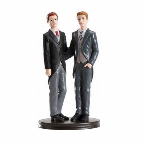 Figura boda pareja chicos gay 19cm