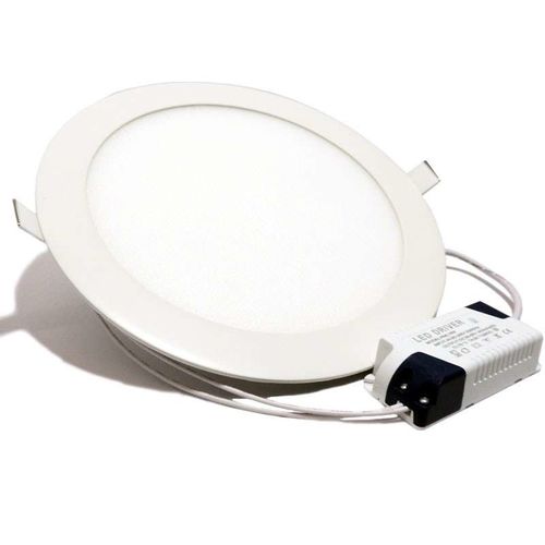 Downlight led empotrable marco blanco redondo. 9W