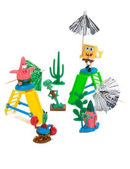 Set decoración para tartas y pasteles Bob Esponja
