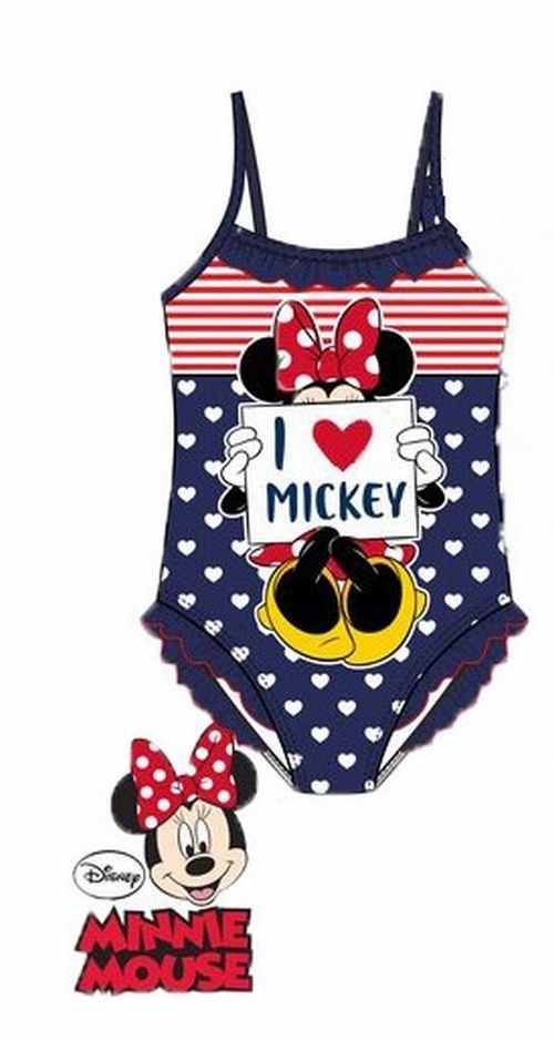Bañador con tirantes de Minnie Mouse azul  8 años