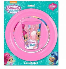 Set desayuno plástico Shimmer and Shine