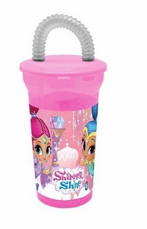 Vaso con pajita de Shimmer and Shine