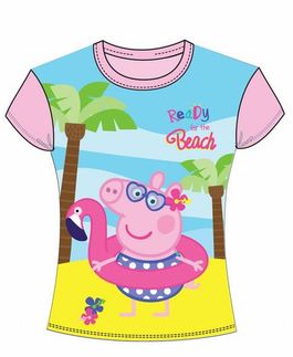 Camiseta manga corta de Peppa Pig rosa