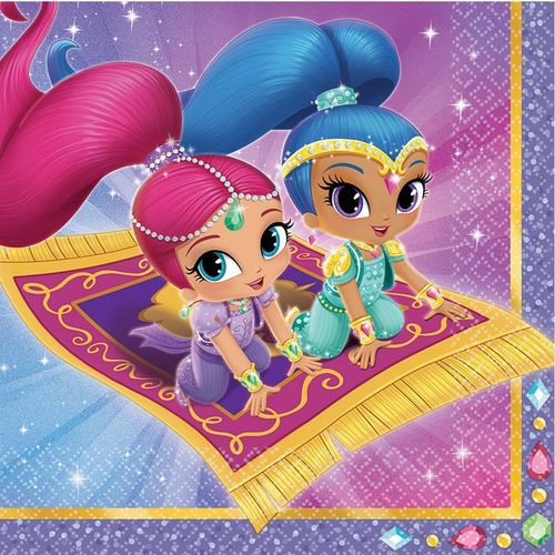 Pack 16 servilletas Shimmer and Shine 33 cm