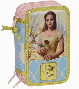 Estuche plumier triple de Bella y Bestia
