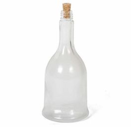 Botella cristal con tapón Curumbel 7 x 7 x 17 cm