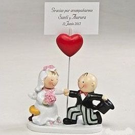 Corazón pinza porta-tarjetas