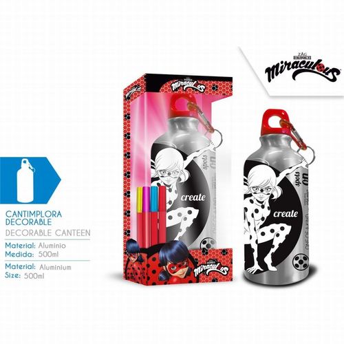 Cantimplora coloreable de Ladybug 500 ml