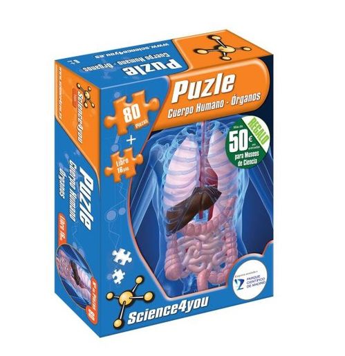 Puzzle 80 piezas cuerpo humano rganos
