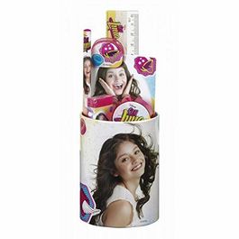 Set de papelería en cubilete de Soy Luna