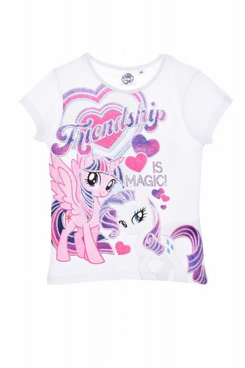 Camiseta manga corta de My Little Pony blanca