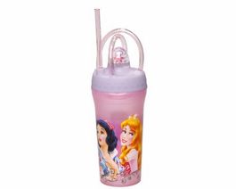 Vaso sorbete con cañita de Princesas Disney