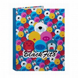 Carpeta con 4 anillas mixtas "Blackfit8" 33x26cm