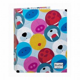 Carpeta 4 anillas lomo ancho "Blackfit8" 33x27cm