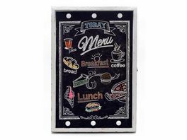 Cartel luminoso decorativo "Menú" 6 x 39 x 58 cm