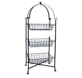 Frutero Jasper 3 pisos Metal 88 x 32 cm