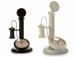 Reloj metal Vintage 17 x 19 x 33 cm Modelo Blanco