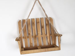 Jardinera de madera banco colgante 41 x 30 cm