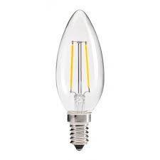 Bombilla vintage filamento led tipo vela punta roma 2w E14