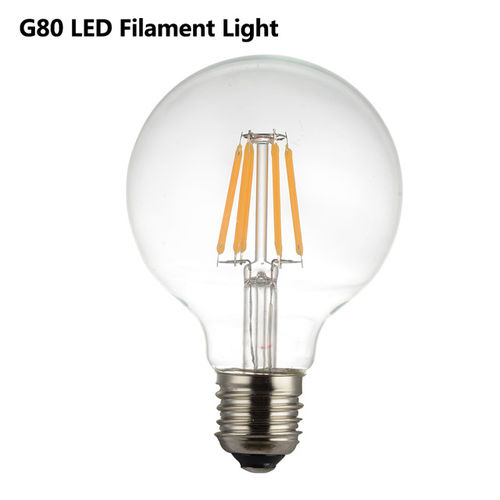 Bombilla vintage g80 filamento led 6w E27