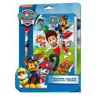 Set libreta y bolgrafos 3D La Patrulla Canina