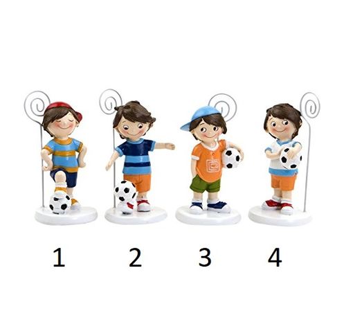 Portafotos niño futbolista 10,5cm