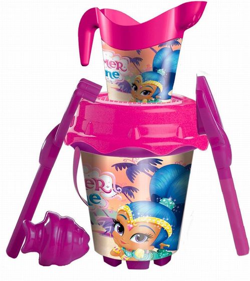 Cubo de playa con moldes de Shimmer and Shine