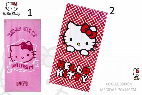 Toalla playa algodón Hello Kitty 70 x 140 cm Modelo 2