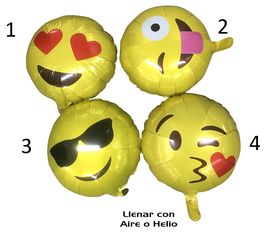 Globo caritas emoji 45cm
