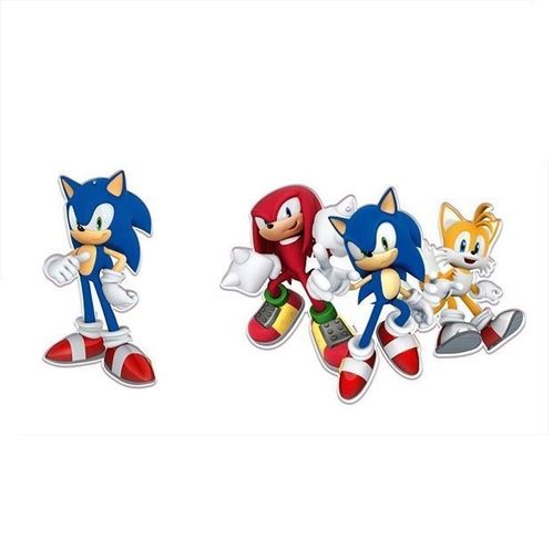 Pack 2 figuras de cartn Sonic 30 cm