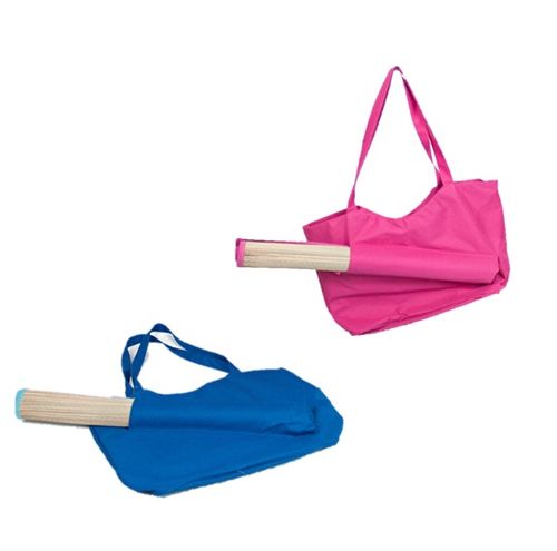 Bolsa de playa con esterilla 180x60cm fucsia
