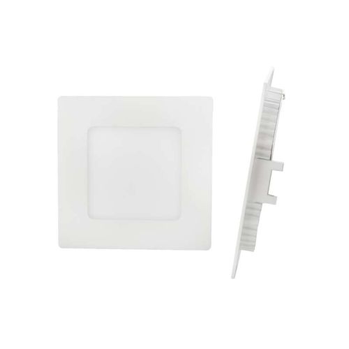 Downlight led empotrable marco blanco cuadrado 3W