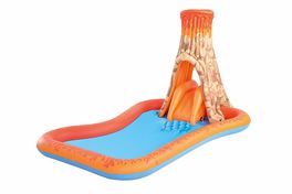 Piscina hinchable con tobogán volcán 277x175x150cm