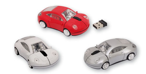 Raton wireless porche rojo