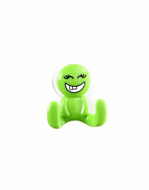 Percha ventosa Happy poliestireno 9,2x4x10cm